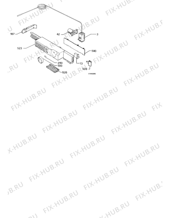 Взрыв-схема холодильника Kuppersbusch IK328.4-2T - Схема узла Thermostat